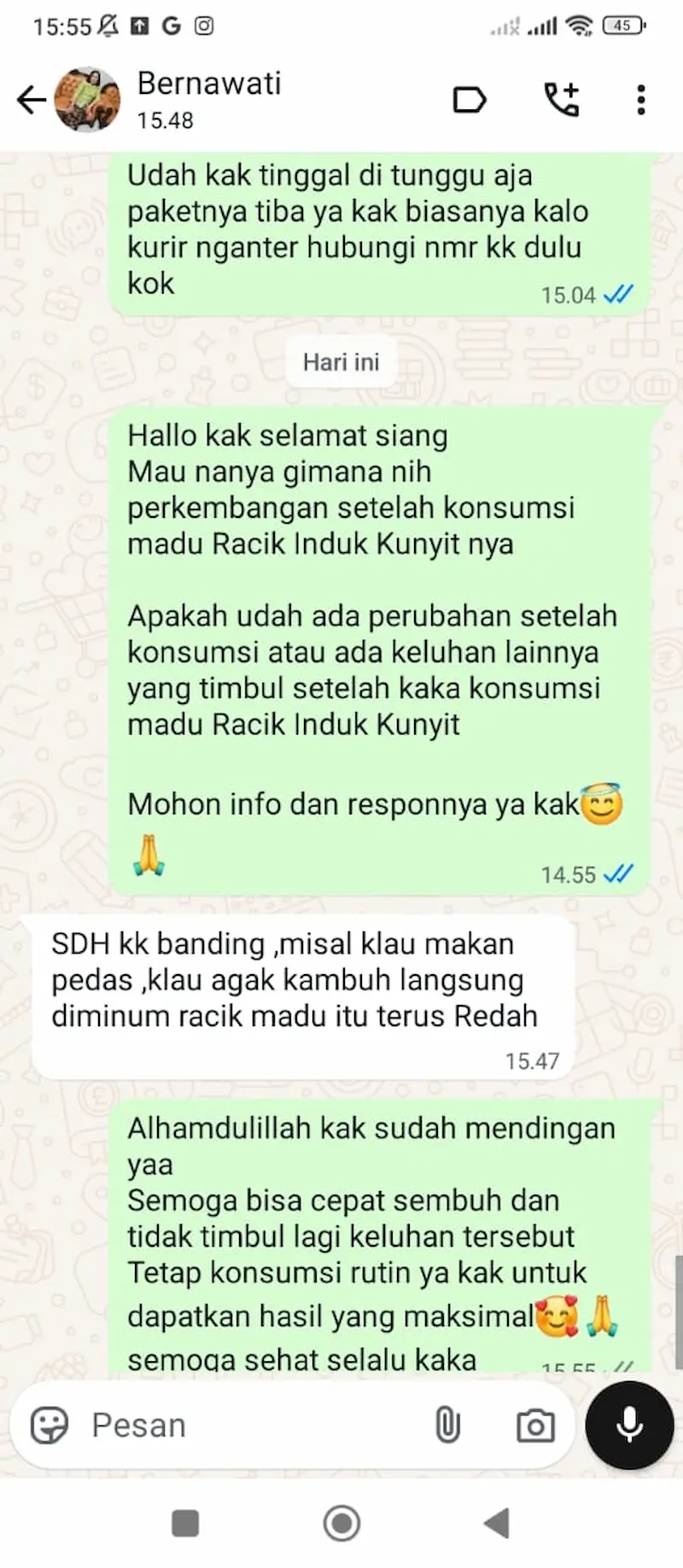 Testimoni WhatsApp 2